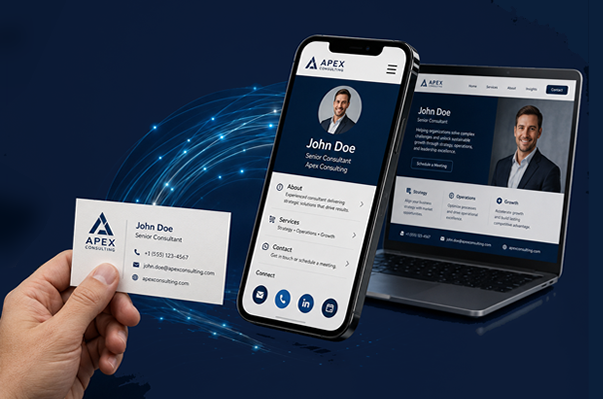 Turn your business card into a website